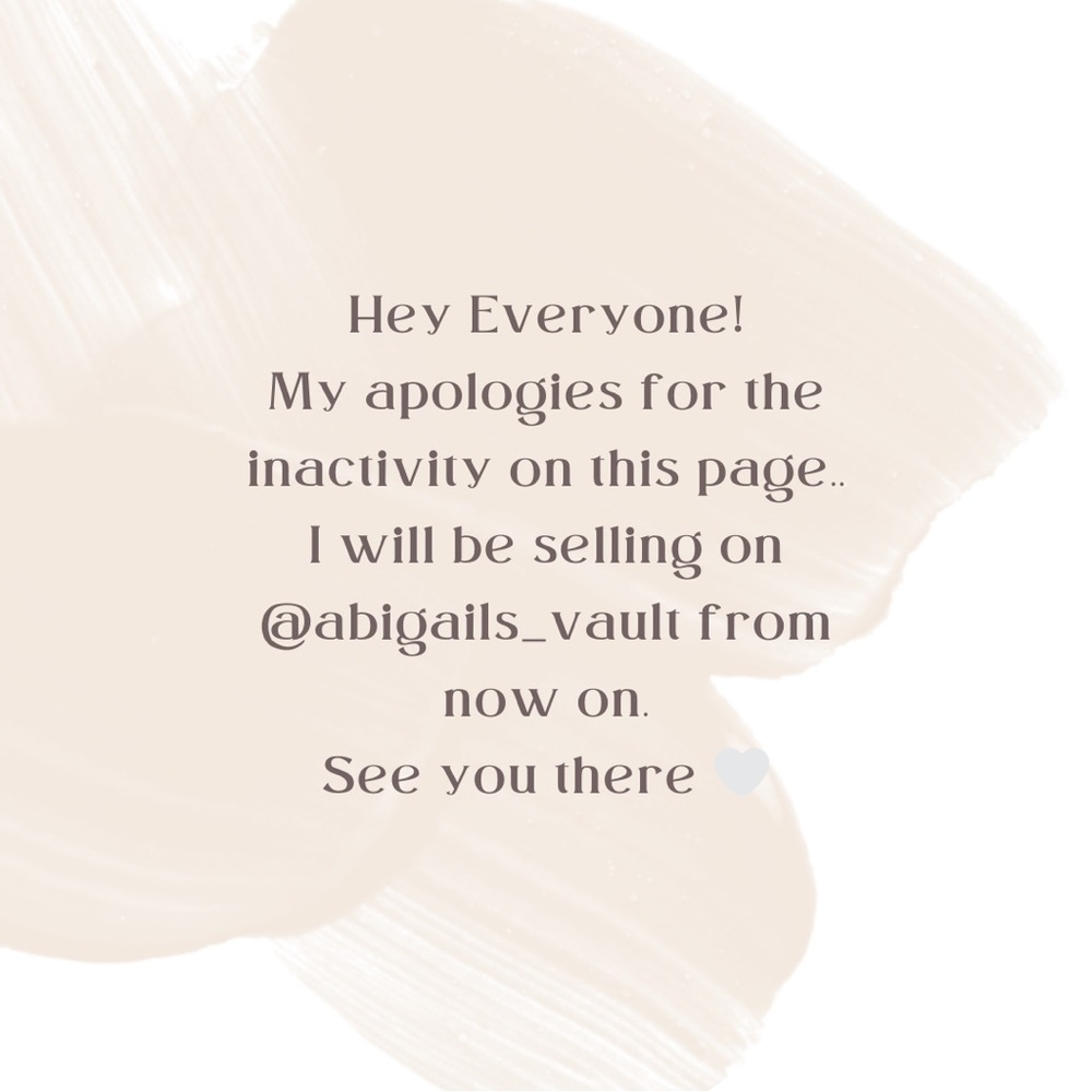 new account —> @abigails_vault